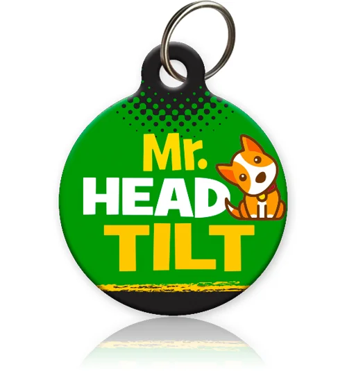 slow feeder bowl for dogs-Mr Head Tilt Pet ID Tag