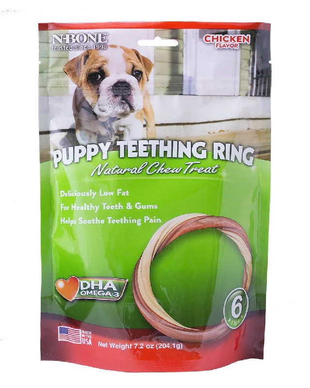 pet odor eliminator spray-N-Bone Chicken Flavor Puppy Teething Ring 6 Pack