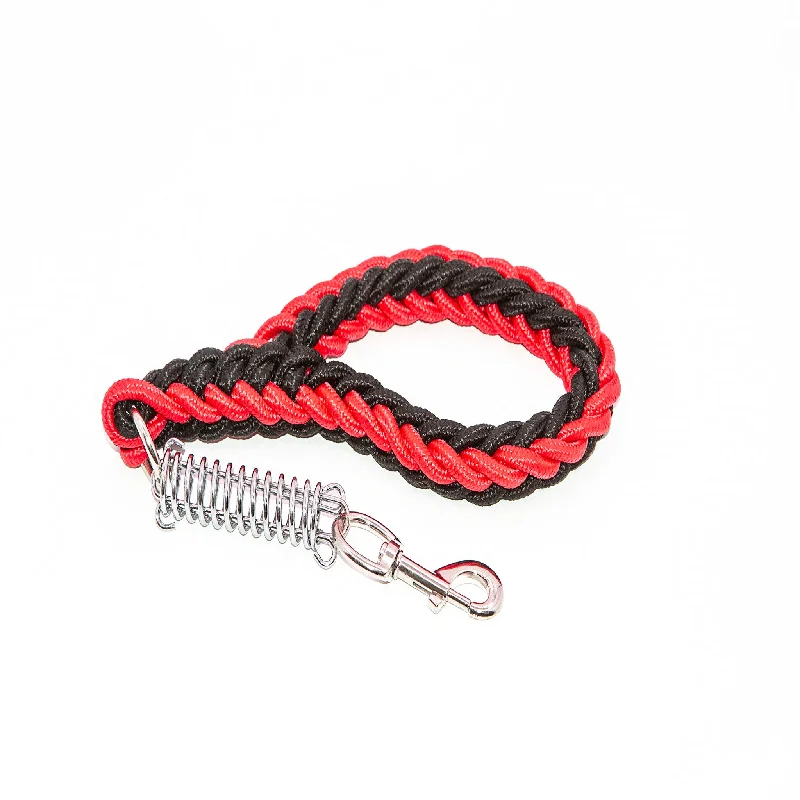 dog swimming pool foldable-RED & BLACK SHORT LEAD