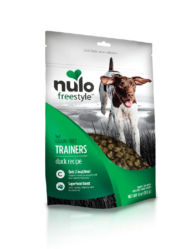 dog training clicker with wrist strap-Nulo Freestyle Trainers Grain Free Duck Dog Treats