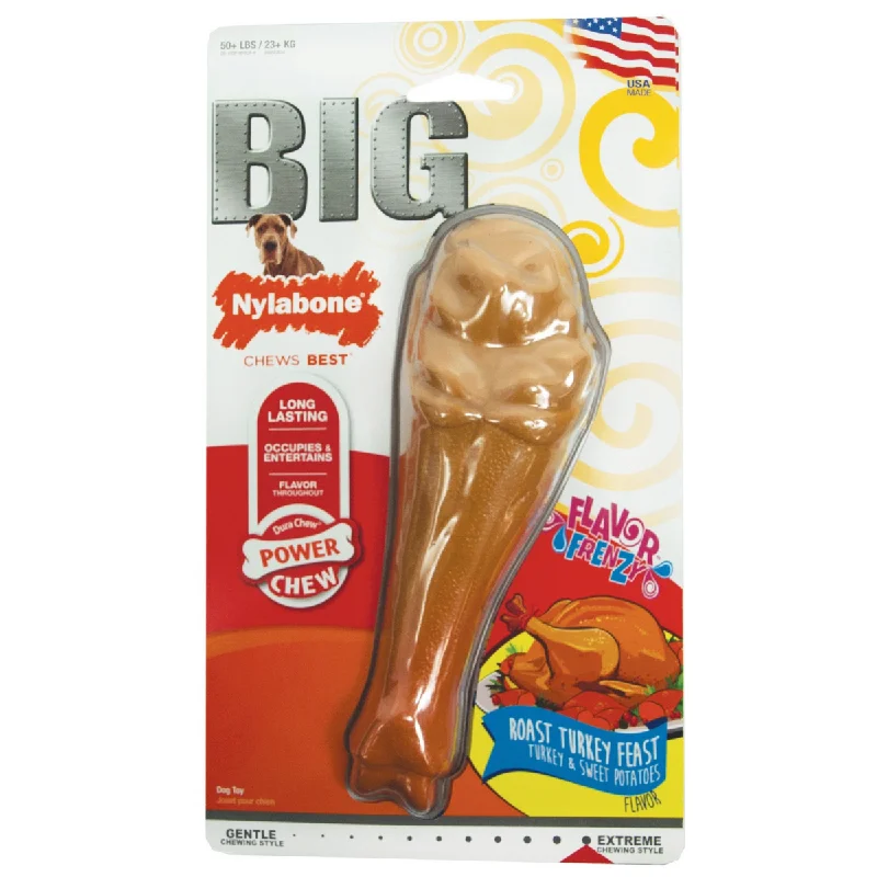 interactive dog toys for large dogs-Nylabone Flavor Frenzy Big Dog Chew Toy (X-Large/Souper)