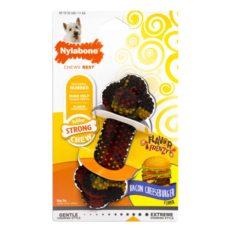 orthopedic dog bed for senior dogs-Nylabone Flavor Frenzy Strong Chew Toy Dog Toy (Medium, Meatloaf & Gravy)