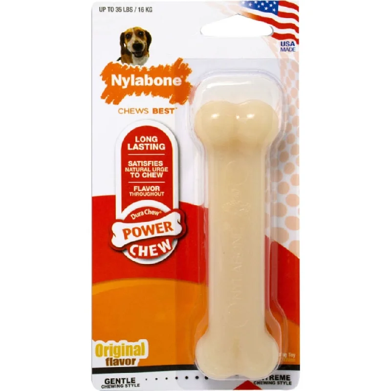 smart pet camera with treat dispenser-Nylabone Durachew Long Last Original Dog Toy