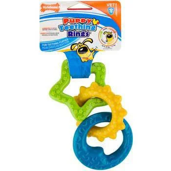 rabbit hutch outdoor waterproof-Nylabone Puppy Chew Teething Rings