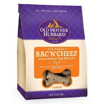 airline-approved soft pet carrier-Old Mother Hubbard Large Bac-N-Cheez Dog Biscuit Treats 3LB 5oz