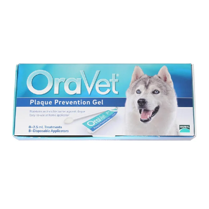 dog toothbrush and toothpaste set-OraVet Plaque Prevention Gel, 8 ct