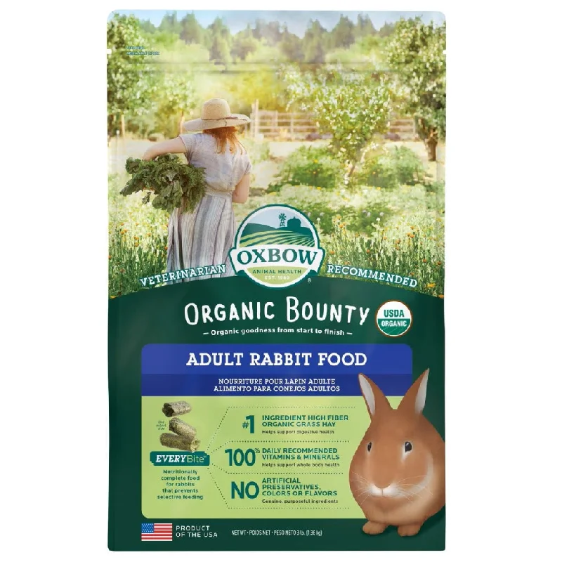 bird cage liner paper roll-Oxbow Animal Health Organic Bounty Adult Rabbit Food (3 lb)