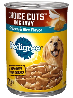 automatic water fountain for cats-PEDIGREE® CHOICE CUTS™ IN GRAVY Adult Canned Soft Wet Dog Food, Chicken & Rice Flavor