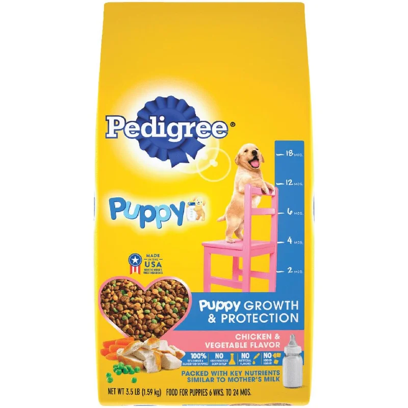 dog winter coat with fleece lining-Pedigree Complete Nutrition 3.5 Lb. Roasted Chicken, Rice & Vegetable Dry Puppy Food