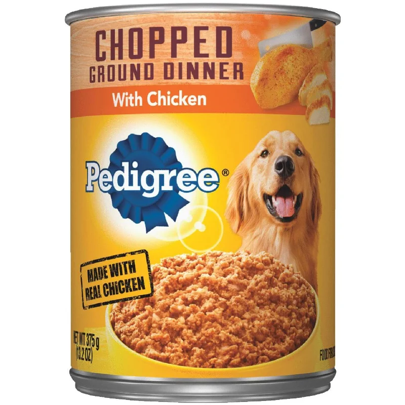 puppy playpen indoor foldable-Pedigree Traditional Chopped Ground Dinner with Chicken Wet Dog Food, 13.2 Oz.