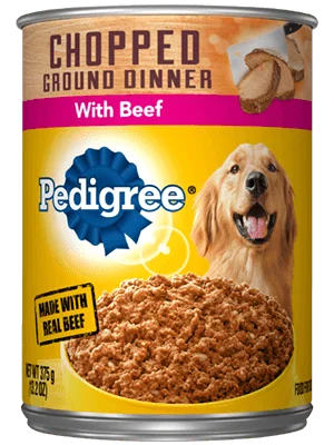 dog puzzle feeder for mental stimulation-PEDIGREE® Wet Dog Food Chopped Ground Dinner with Beef