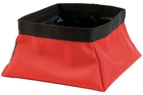 collapsible travel bowl for pets-Pet Brands COLMPA0002 Expedition Collapsible Pet Bowl, Red, 2 Qt