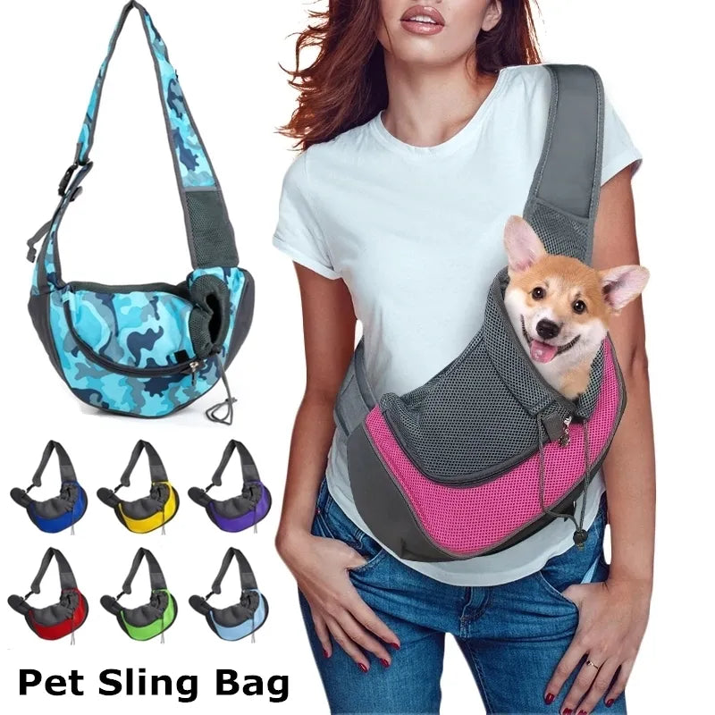 puppy playpen indoor foldable-Dog Outdoor Travel Single Shoulder Bag