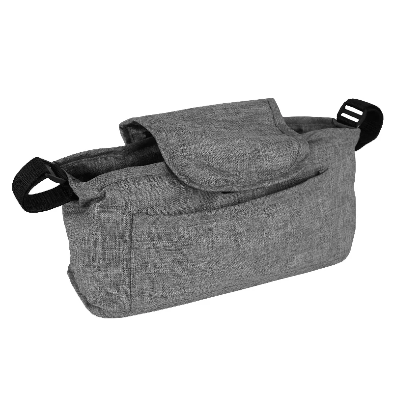 cat ear cleaner gentle solution-Pet Stroller Caddy Bag - Woven Grey