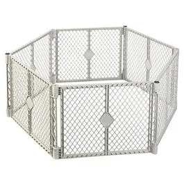 large breed dog joint supplements-Pet Yard, Light Gray Plastic, 6-Panel, 18.5-Sq. Ft. x 26-In.