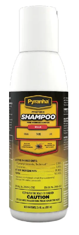 pet hair vacuum for couch-Pyranha Pyrethrin Shampoo