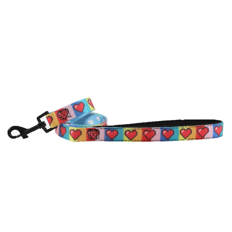 pet nail grinder quiet-Rainbow Doggie Premium Dog Leash | Paws of Pride Collection | Toy Doggie Brand