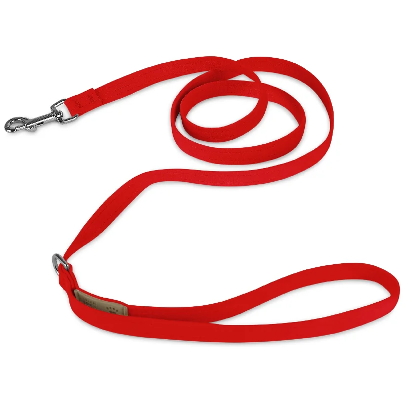 dog life jacket for swimming-Red Pepper Solid Leash