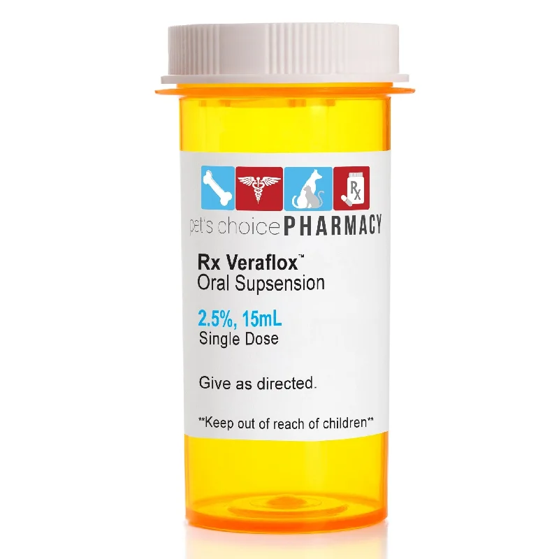 pet carrier airline approved-Rx Veraflox Oral Suspension, 2.5% 15ml, Single