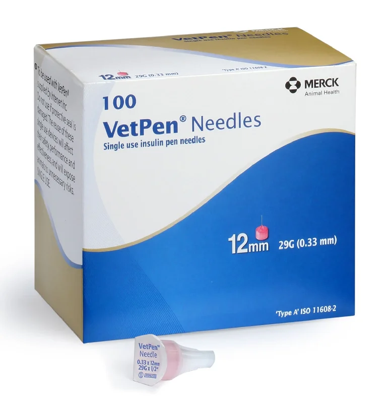 DIY pet grooming kit electric-Rx Vetsulin VetPen Needle, 12 mm, 100 ct