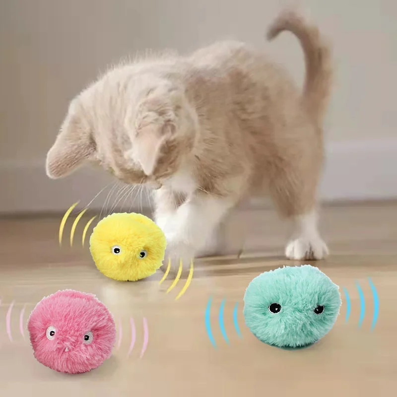 GPS dog collar with live tracking-Smart Cat Toy: Interactive Electric Ball with Catnip