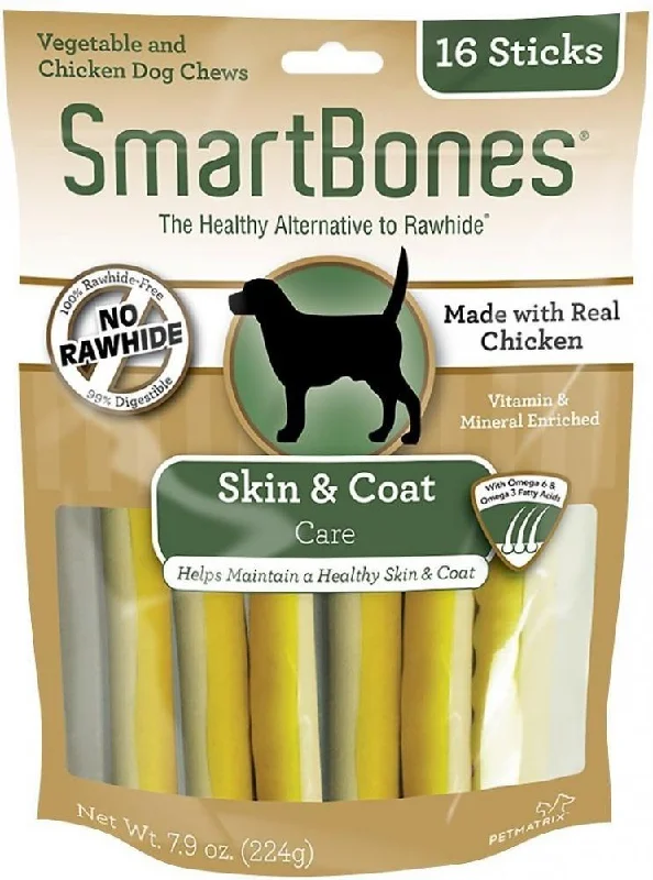 pet stroller for small dogs-SmartBones Skin & Coat Care Chicken Chews Dog Treats (16 pack)