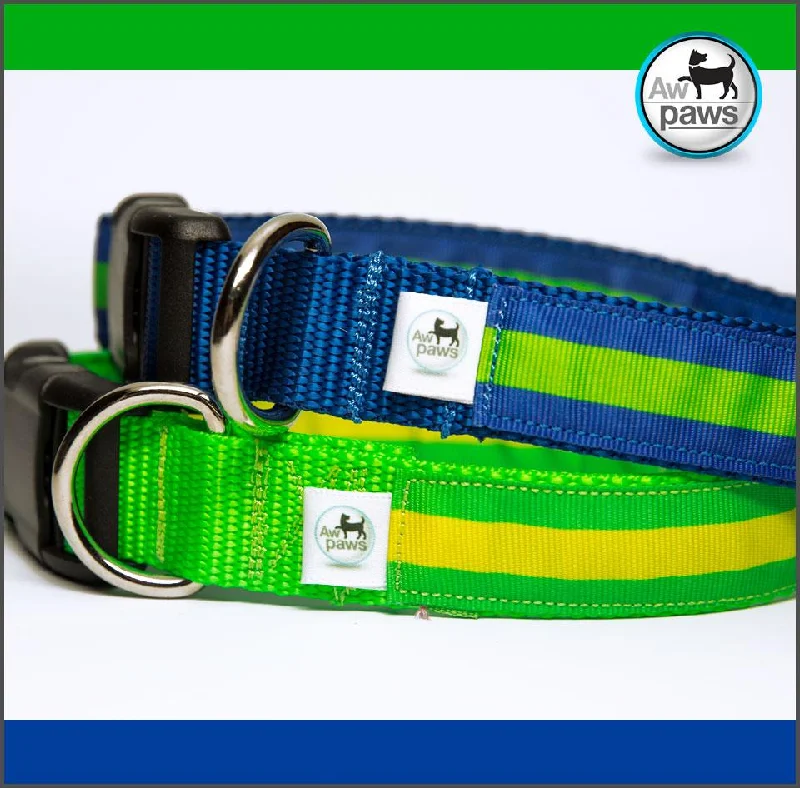 dog harness for hiking-Stripes 2 Dog Collar