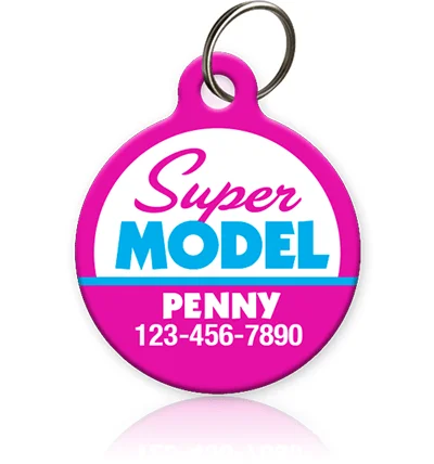 retractable dog leash heavy duty-Super Model Pet ID Tag