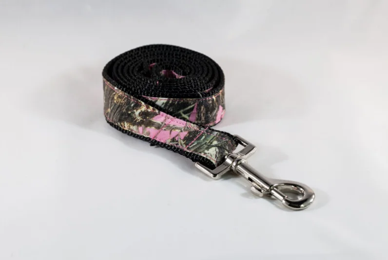 airline-approved soft pet carrier-The Sporting Pup 4 Foot Pink Camo Dog Leash