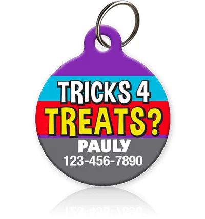 indestructible dog toys for large breeds-Tricks 4 Treats? Pet ID Tag