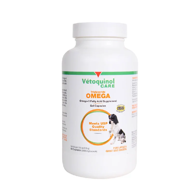 orthopedic memory foam dog bed-Triglyceride OMEGA Large Capsules for Large Dogs, 60 ct