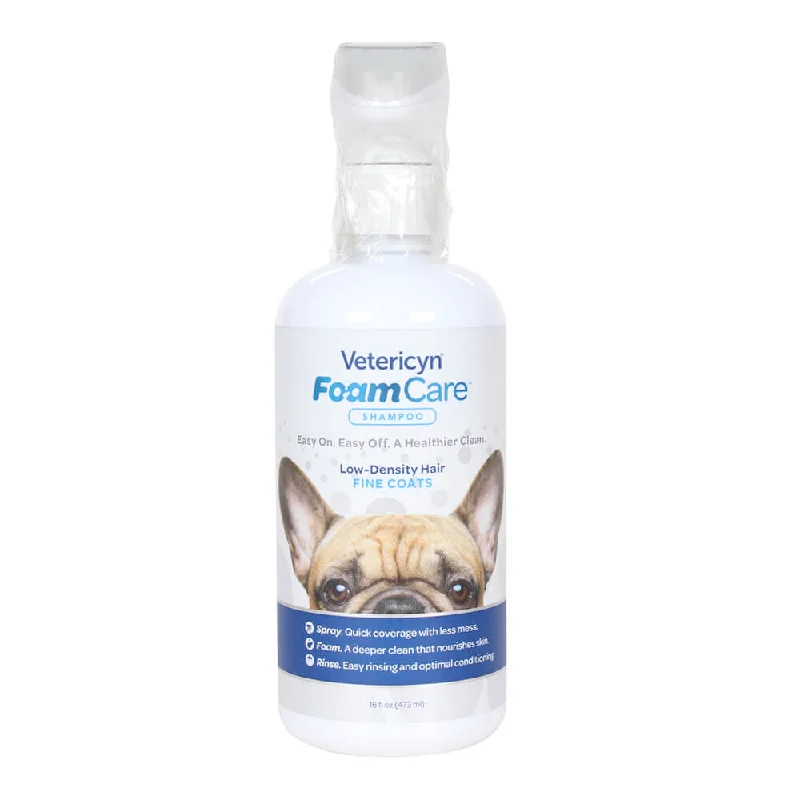 bird feeder with squirrel-proof design-Vetericyn FoamCare Low Density Fine Coats Spray Shampoo, 16 oz