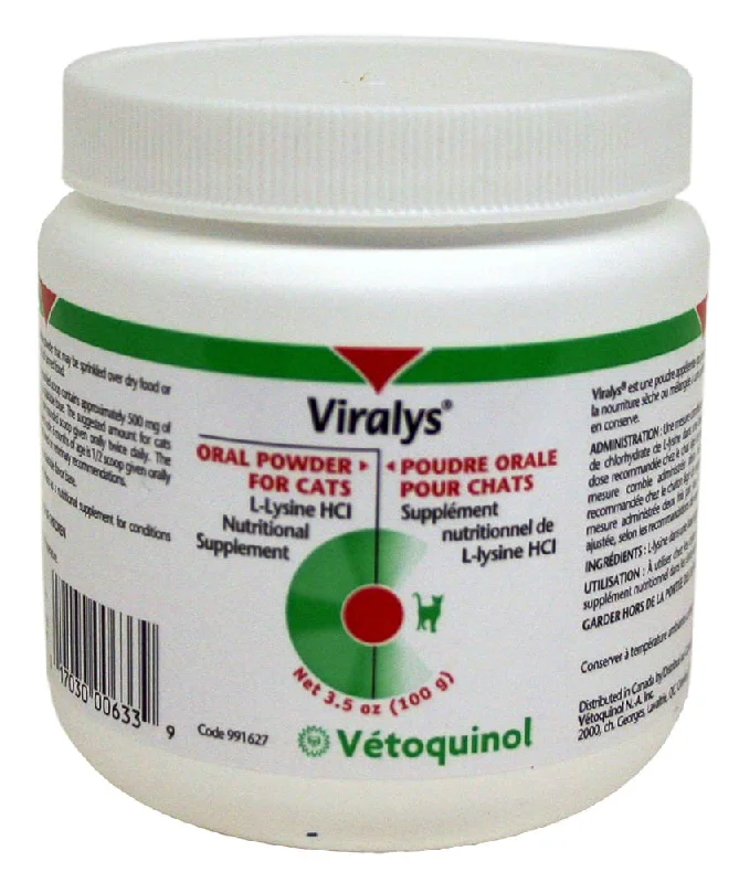 smart pet camera with treat dispenser-Vetoquinol Viralys L-Lysine Supplement for Cats