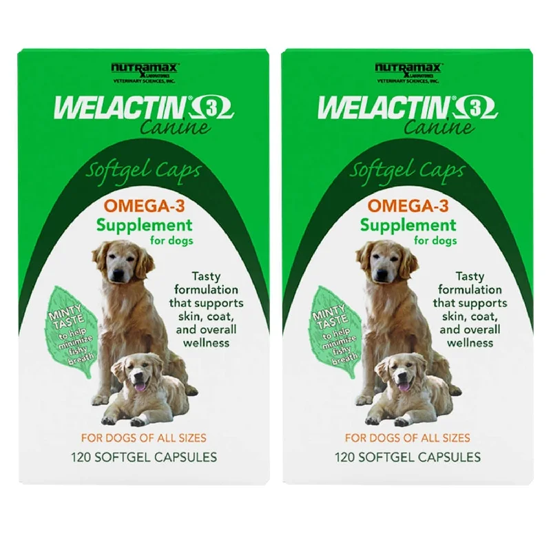 heated cat bed for winter-Welactin Canine Softgels, 120 count