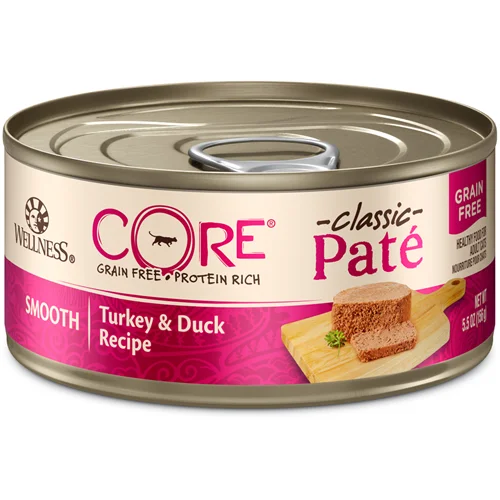 airline-approved soft pet carrier-Wellness CORE Grain Free Cat Canned Turkey and Duck Formula