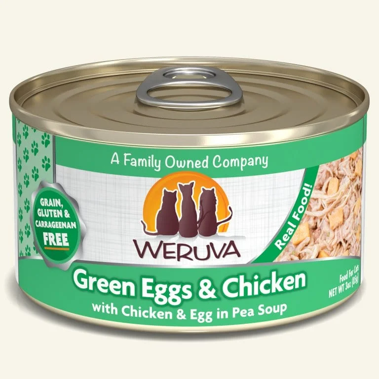 heated cat bed for winter-Weruva Green Eggs and Chicken Cat Food