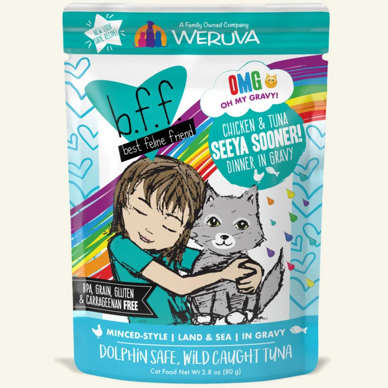 puppy chew bone natural-Weruva OMG Pouch Seeya Sooner! Chicken & Tuna