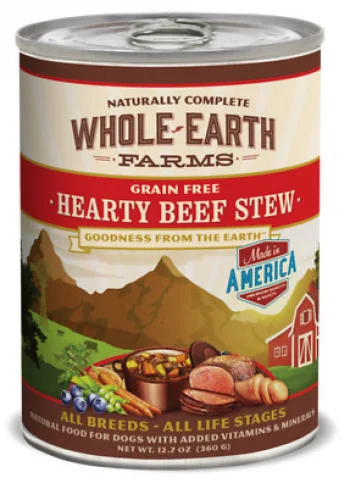 pet seat belt for car safety-Whole Earth Farms Grain Free Hearty Beef Stew Canned Dog Food