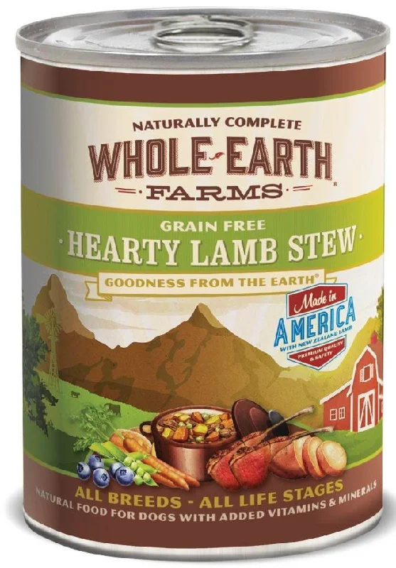 interactive laser toy for cats-Whole Earth Farms Grain Free Hearty Lamb Stew Canned Dog Food