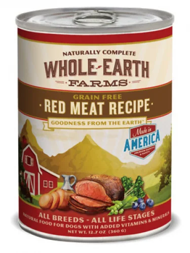 DIY pet grooming kit electric-Whole Earth Farms Grain Free Red Meat Canned Dog Food