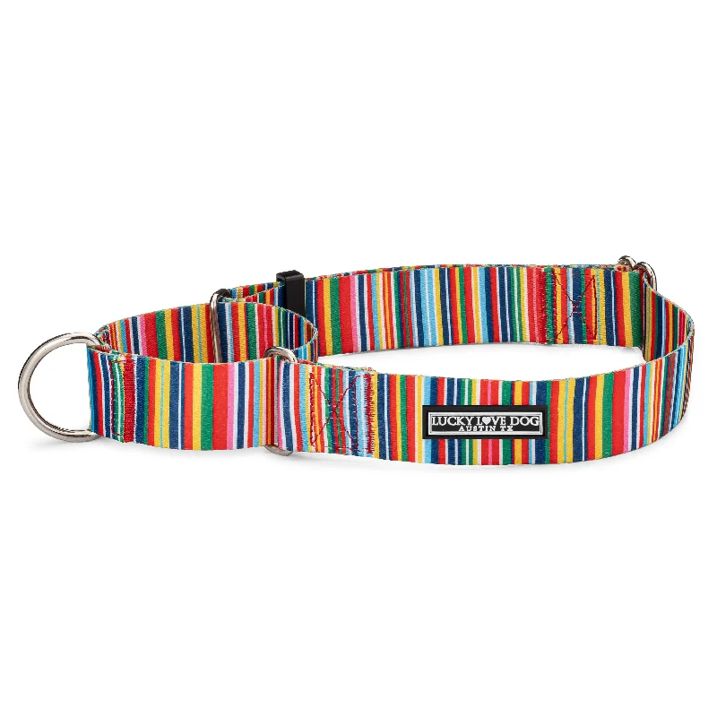 dog flea collar long-lasting-WIDE Hippie Martingale Collar