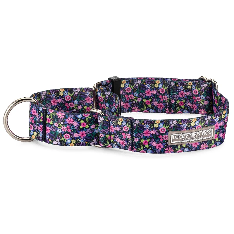 portable water bottle for dogs-WIDE Primrose Martingale Collar