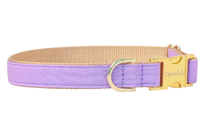 dog car ramp for senior dogs-Wisteria Purple Dog Collar