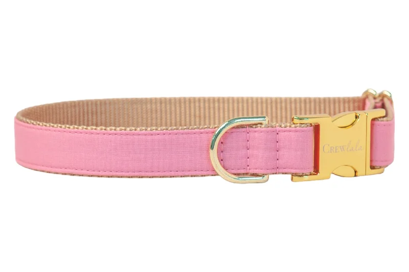 puppy chew bone natural-Woodrose Pink Dog Collar