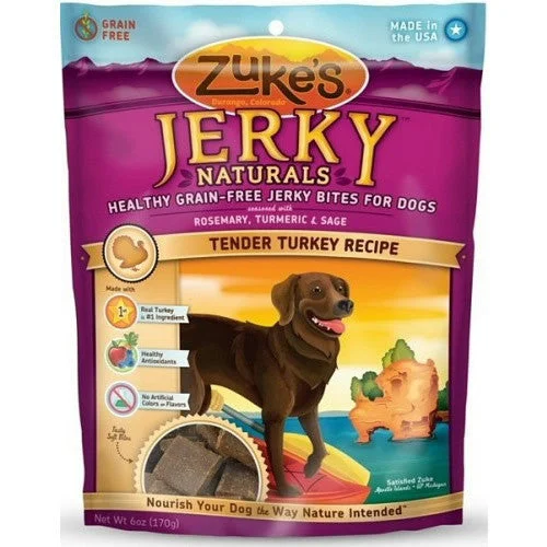 automatic pet feeder with timer-Zukes Jerky Naturals Tender Turkey Dog Treats